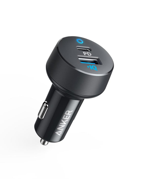 Anker PowerDrive PD 2 Car Charger / A2721 iphone car charger شاحن سيارة انكر سريع قوي تايب سي للايفون والسامسونغ iPhone 11 / 11 pro / 11 pro max / 12 / 12 pro / 12 pro max samsung s20 / s20 plus / s20 ultra /s21 / s21 plus / s21 ultra / note 20 / note 20 ultra car charger
