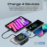 Transparent 15W MagSafe Compatible Wireless Charging Power Bank with AC Charger