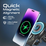 Promate Magnetic Wireless Car Charger, Ultra-Fast Transpar