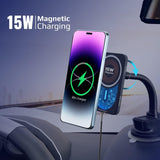 Promate Magnetic Wireless Car Charger, Ultra-Fast Transpar