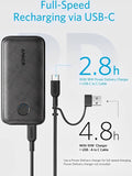 Anker PowerCore 10000 Redux Portable Power Bank, LED Indicator, 18W Output, USB & USB-C Power Delivery, Universal Compatibility, Black