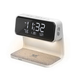 Promate Lumix-15W Multi-Function LED Alarm Clock with Wireless Charger