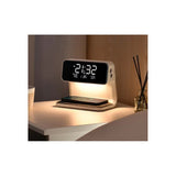 Promate Lumix-15W Multi-Function LED Alarm Clock with Wireless Charger