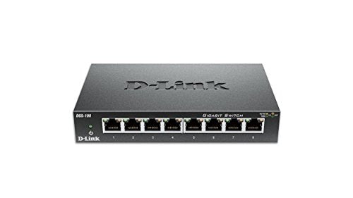 D-Link 8-Port Gigabit Desktop Switch, DGS-108