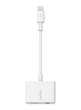 Belkin RockStar 3.5 mm Audio + Charge Adapter, Lightning Male to 3.5 mm Jack/Lightning for Apple Devices