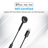 Promate MFi Certified Mono Earphone With Lightning Connector GearPod-LT