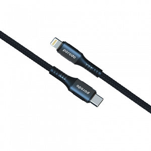 Porodo Type-C to Lightning PD Cable 3A 2M  Model : PD-12PDCL-BK