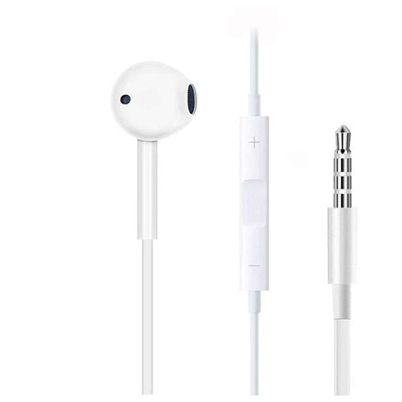 Porodo Mono/Single Earphones 3.5mm Aux Connector With 3 Button Control PD-MOAEP-WH, White